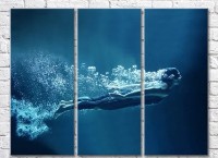 Картина ArtPoster A man swimming in the sea (3469158)