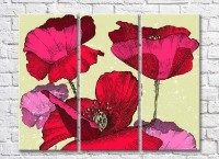 Картина ArtPoster Bright red poppies (3448930)