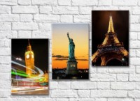 Картина ArtPoster London New York Paris (500019)