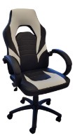 Scaun de birou Magnusplus Gamer X Black/White