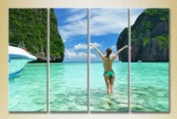 Картина ArtPoster Polyptych Girl on the Island of Saipan 02 (2223393)