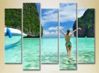 Картина ArtPoster Polyptych Girl on the Island of Saipan 03 (2224792)