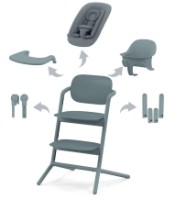 Стульчик для кормления Cybex Lemo Set 4in1 Stone Blue фото №1 — интернет-магазин Desire.md