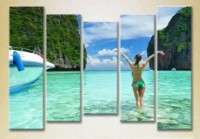 Картина ArtPoster Polyptych Girl on the Island of Saipan 04 (2224767)