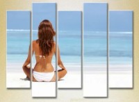 Картина ArtPoster Polyptych Girl on the Sea Beach 01 (2224768)