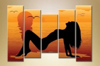 Картина ArtPoster Polyptych Nude at Sunset (1482188)