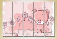 Картина ArtPoster Polyptych Pink Teddy Bear (2230592)