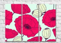 Картина ArtPoster Raspberry poppies (3448902)