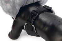 Geacă pentru câini Beeztees Saby Black/Light Blue 36cm (766644) imaginea #4 — magazin online Desire.md