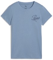 Женская футболка Puma Ess Script Tee Cool Blue, s.S