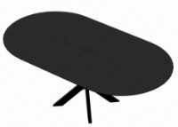 Masă pentru bucătărie Deco Nova Furnir Black Top/Black Legs imaginea #5 — magazin online Desire.md