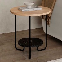 Măsuţă cafea Showdeko Corro Side Table Sapphire Oak/Lotus imaginea #4 — magazin online Desire.md