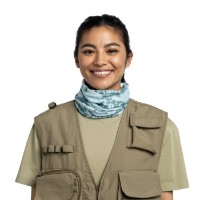 Headwear multifuncțional Buff Coolnet UV Salt Seagrove Green imaginea #3 — magazin online Desire.md