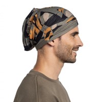 Headwear multifuncțional Buff Coolnet UV Teltary Khaki imaginea #4 — magazin online Desire.md
