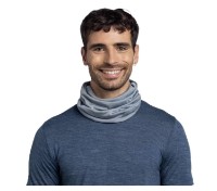 Headwear multifuncțional Buff Merino Lightweight Neckwear Solid Flint imaginea #2 — magazin online Desire.md