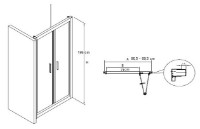 Ușă de duș Roca Town-N 2P Bifold 90x195cm (AMP2409012M) imaginea #2 — magazin online Desire.md
