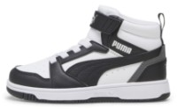 Ботинки детские Puma Rebound V6 Mid Ac+ Ps Puma White/Black/Shadow Gray, s.28.5 фото №2 — интернет-магазин Desire.md