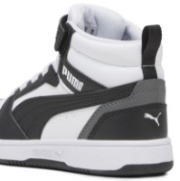 Ботинки детские Puma Rebound V6 Mid Ac+ Ps Puma White/Black/Shadow Gray, s.28.5 фото №6 — интернет-магазин Desire.md