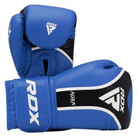 Mănuși de box RDX Aura Plus T-17 14oz Blue/Black imaginea #2 — magazin online Desire.md