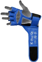 Mănuși de arte marțiale RDX Aura Plus T-17, s.L Blue/Black imaginea #5 — magazin online Desire.md