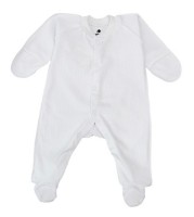 Salopetă-slip pentru copii Minikin Simply White (242100356)