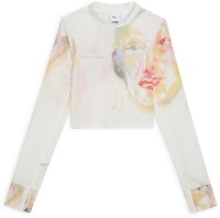 Женская футболка Puma X Kidsuper W Longsleeve Sugared Alm Sugared Almond, s.M