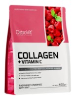 Protecție de articulație Ostrovit Collagen+Vitamin C 400g Raspberry Lemonade imaginea #1 — magazin online Desire.md
