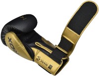 Mănuși de box RDX Mark Pro Training Tri Lira 2 16oz Golden imaginea #3 — magazin online Desire.md