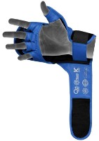 Mănuși de arte marțiale RDX Shooter Aura Plus T-17, s.S Blue/Black imaginea #5 — magazin online Desire.md
