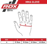 Mănuși de arte marțiale RDX Shooter Aura Plus T-17, s.XL Blue/Black imaginea #6 — magazin online Desire.md