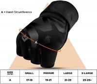Перчатки для единоборств RDX T15, s.M Matte Black фото №6 — интернет-магазин Desire.md