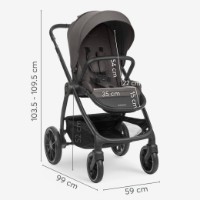 Carucior Kikka Boo 3in1 Modena Dark Grey imaginea #8 — magazin online Desire.md