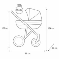 Carucior Kunert 2in1 Mata Graphite 07C imaginea #2 — magazin online Desire.md