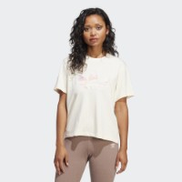 Tricou de dame Adidas Camo Crop Tee Cream White/Clear Pink/Glow Pink, s.L imaginea #2 — magazin online Desire.md