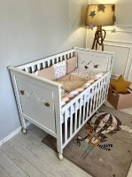 Кроватка Гойдалка Emma White (1B22-1) фото №2 — интернет-магазин Desire.md