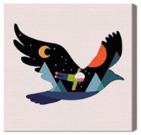 Tablou pe numere Art Gallery Premium 20x20cm Zbor cu un vultur (BX2171)