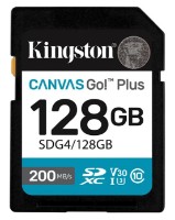 Сard de memorie Kingston SDXC Canvas Go! Plus Gen 4 128Gb Class 10 UHS-I U3 V30 (SDG4/128GB)