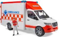 Vehicul de urgență Rastar Ambulance with a driver figurine (2676)