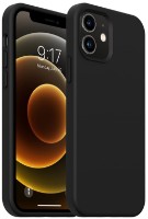Чехол Helmet Case Liquid Silicone iPhone 12 Mini Black (HMT-CLSIP12MINIBK)