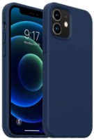 Чехол Helmet Case Liquid Silicone iPhone 12 Mini Navy Blue (HMT-CLSIP12MNB) фото №1 — интернет-магазин Desire.md