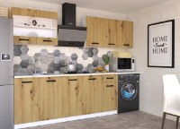 Bucatarie modulara Yasen Саманта 80x82 Dulap sub chiuveta White/Oak Artisan imaginea #3 — magazin online Desire.md