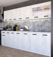 Bucatarie modulara Yasen Саманта 80x82 Dulap sub chiuveta White/Oak Kraft White imaginea #4 — magazin online Desire.md