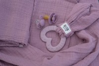 Игрушка-прорезыватель BIBS Heart Pink Plum (100283) фото №2 — интернет-магазин Desire.md