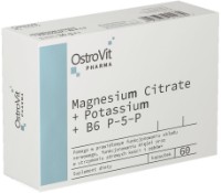 Витамины Ostrovit Pharma Magnesium Citrate+Potassium+B6 P-5-P 60cap