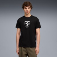 Мужская футболка Puma Ferrari Sportswear Tonal Shield Tee Puma Black, s.S фото №2 — интернет-магазин Desire.md