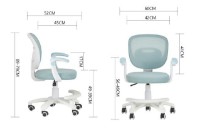 Scaun de birou Xenos Olaf Blue imaginea #5 — magazin online Desire.md