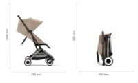 Carucior Cybex Orfeo Almond Beige (524000343) imaginea #4 — magazin online Desire.md