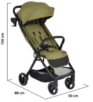 Коляска Moni Flip Dark Forest Green фото №5 — интернет-магазин Desire.md