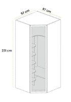 Шкаф Dizayno Home Defne (084455) фото №3 — интернет-магазин Desire.md