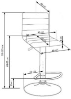 Scaun de bar Halmar H -21 Grey imaginea #4 — magazin online Desire.md